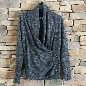 Zella Heather Gray Cowl Neck Sweater